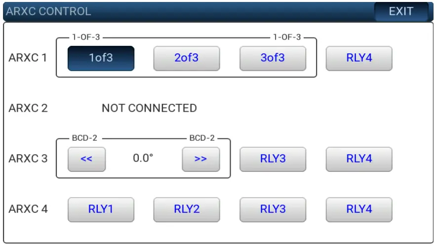 ARXC.REL Settings and Use