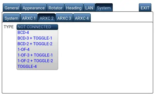 ARXC.REL Settings and Use