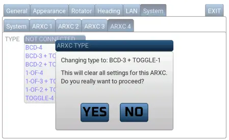 ARXC.REL Settings and Use