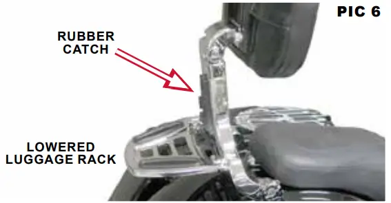 KURYAKYN 1660 Chrome Multi Purpose Driver and Passenger Backrest - fig 1