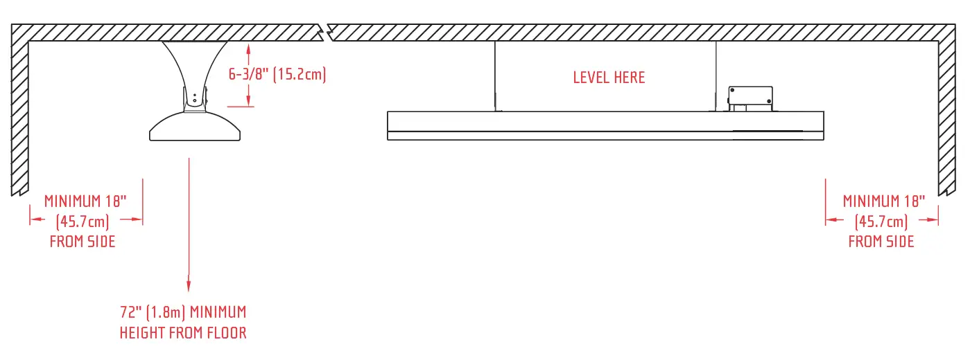 INFRATECH COMFORT CDX024SS CD-Series Quartz Tube Electric Infrared Radiant Heater 5