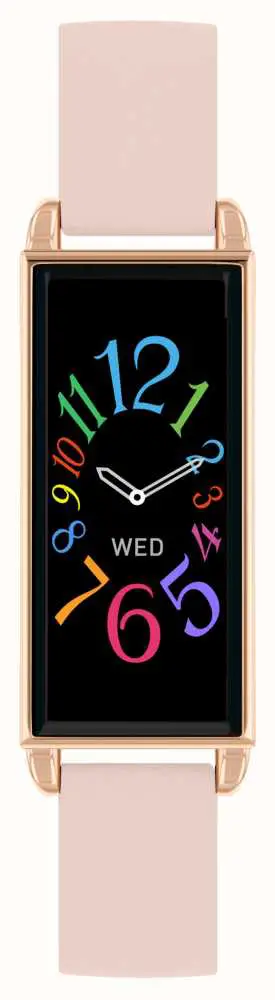 REFLEX ACTIVE 02 Series Blush Pink Strap Smart Watch