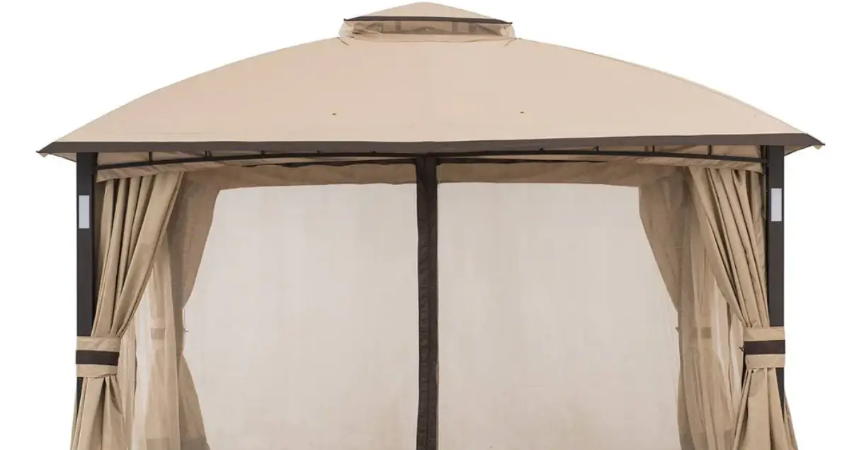 Sunjoy Group A101011500 Tan Replacement Mosquito Netting For Moorehead Steel Patio Gazebo Instruction Manual