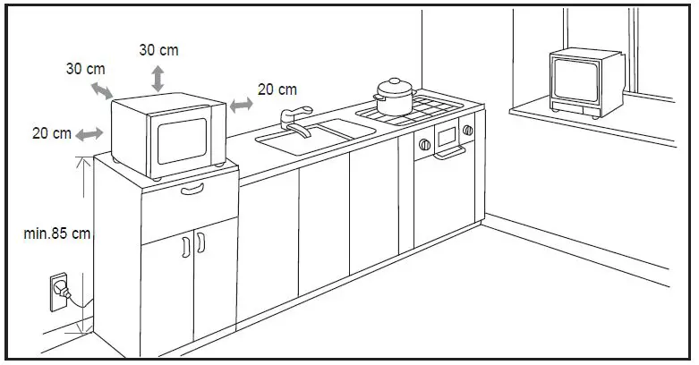 beko MOF28310X Microwave Oven-6