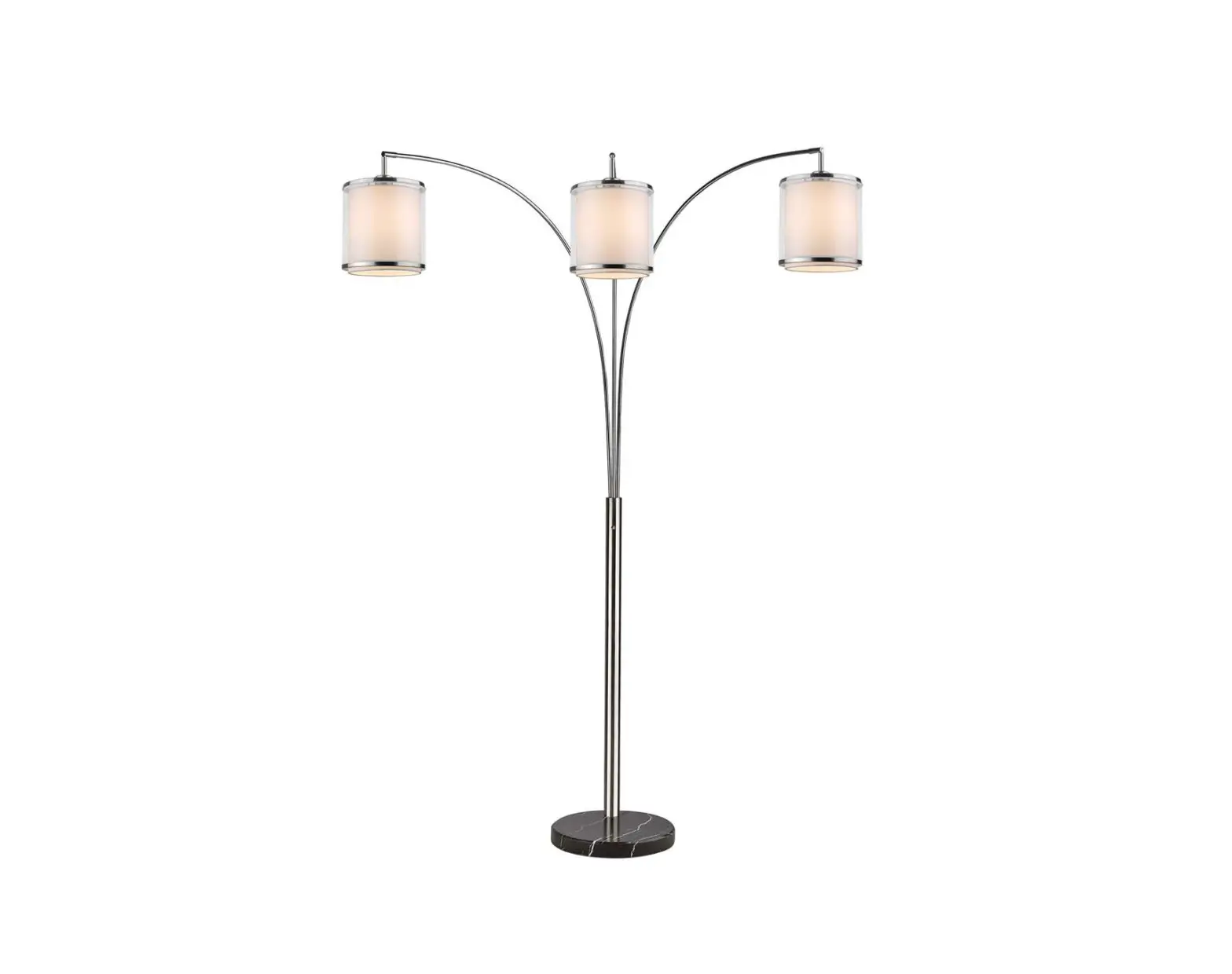 Trend Tfa9307 Modern Brushed Nickel Light Floor Lamp Instruction Manual