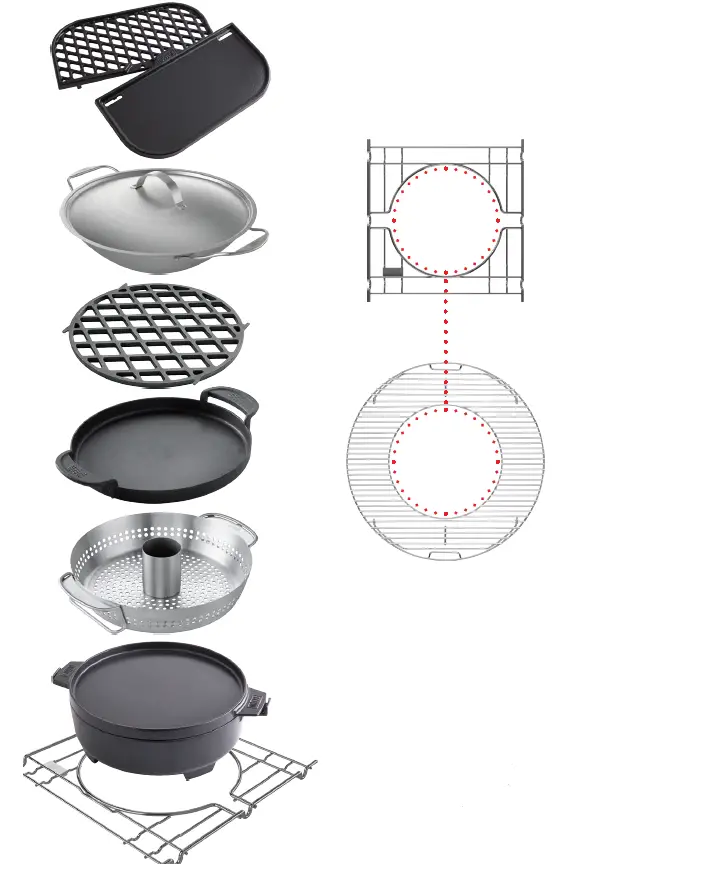 weber-7678-Crafted-Spirit-and-Smokefire-Frame-Kit-Silver-fig 2