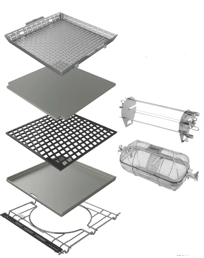 weber-7678-Crafted-Spirit-and-Smokefire-Frame-Kit-Silver-fig 3