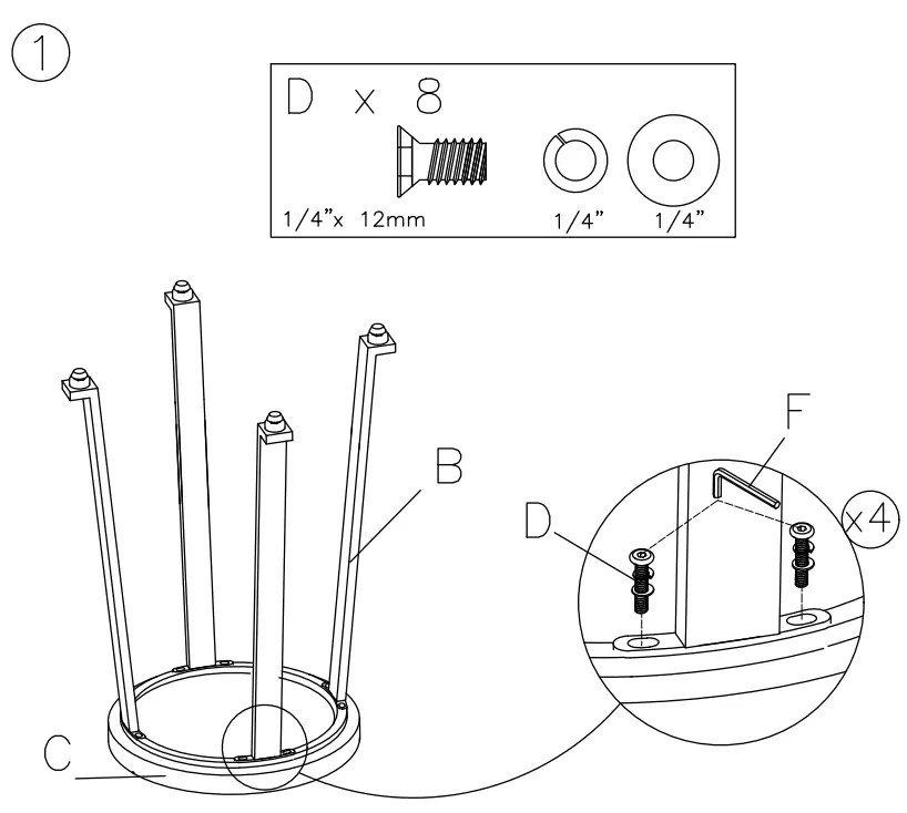ASHLEY D307 224 Cool Counter Stool - fig