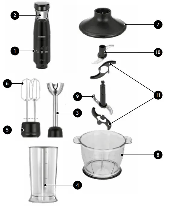 MPM MBL 30 Hand Blender-fig1