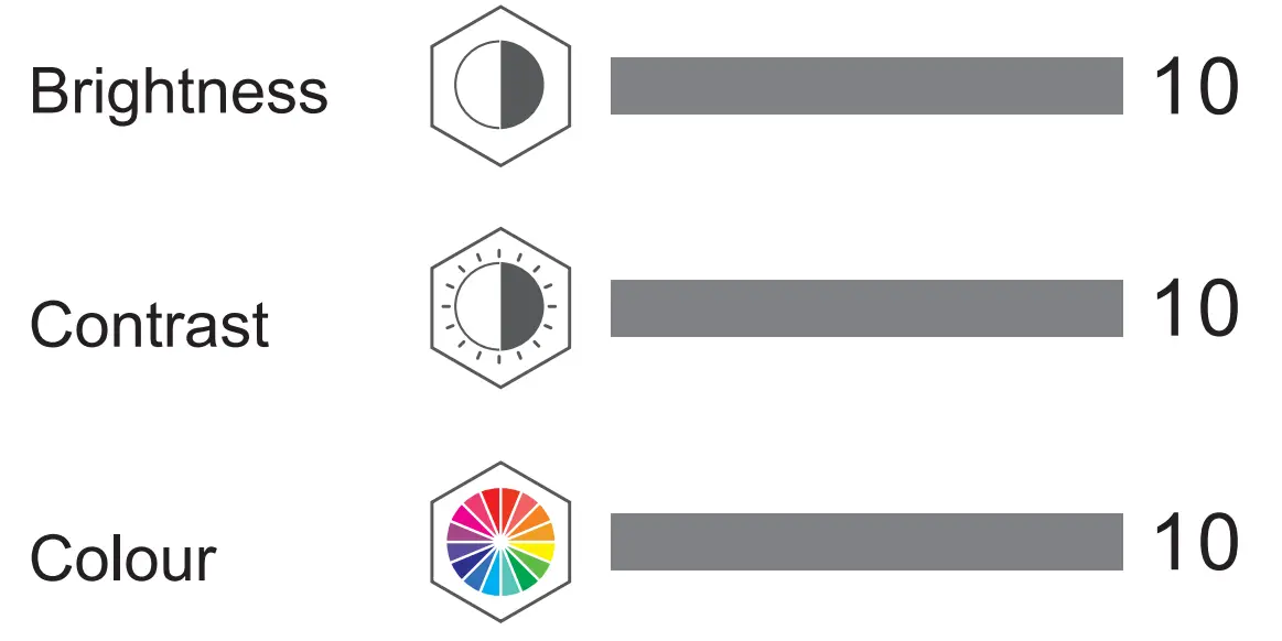 Menu options and settings
