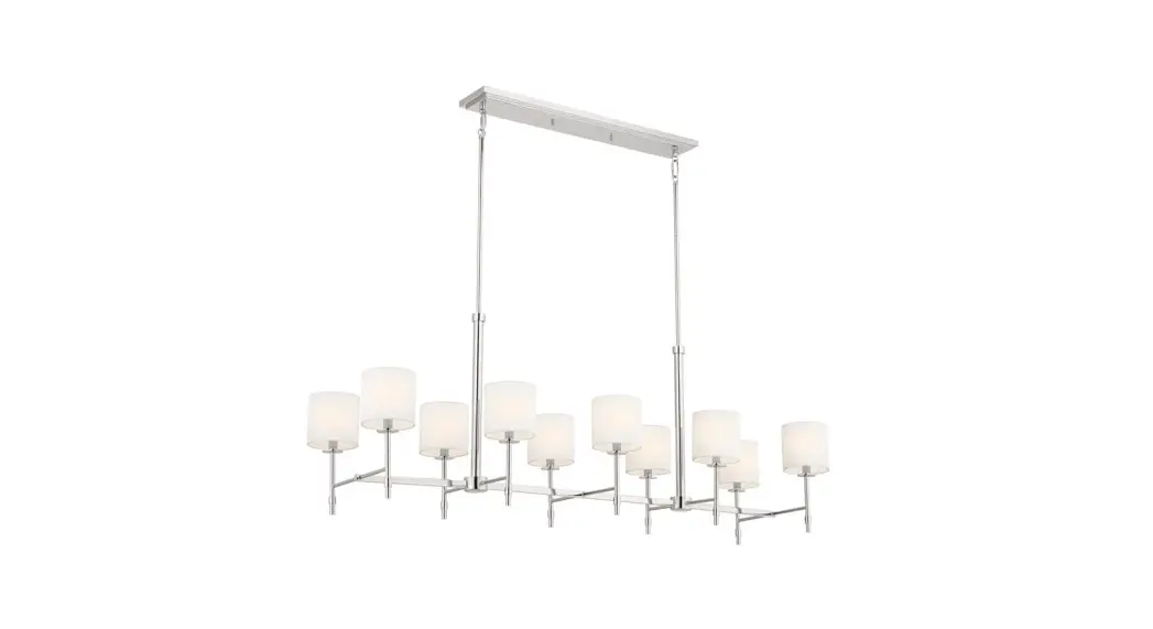 Kichler 52503pn 10-light Polished Nickel Traditional Dining Room Linear Chandelier Instruction Manual