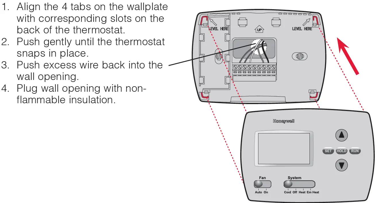 Thermostat mounting