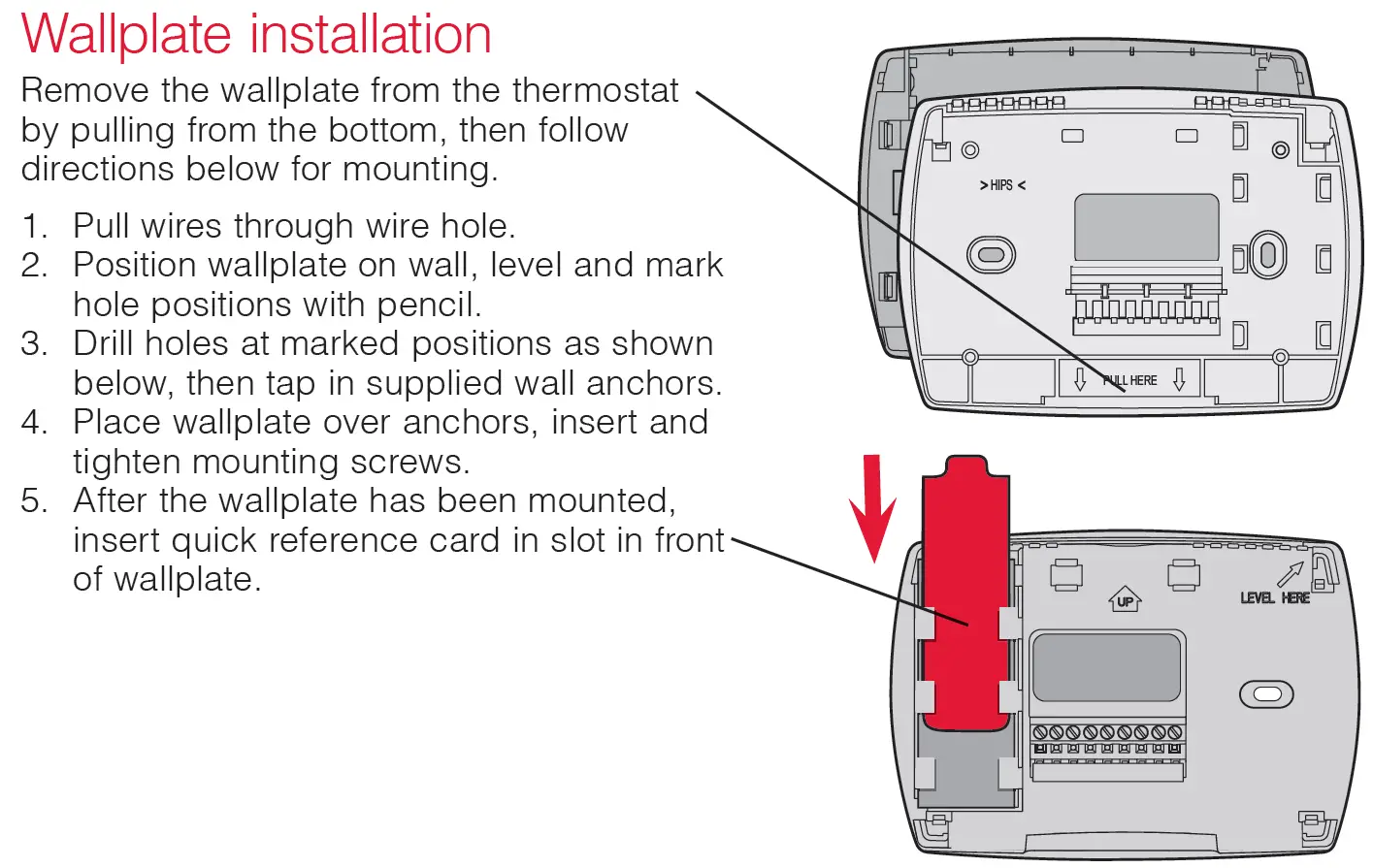 wallplate installation