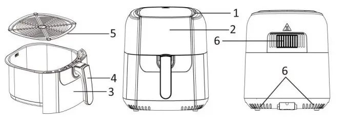 emerio AF-123544 Timer Fuction Air Fryer (1)