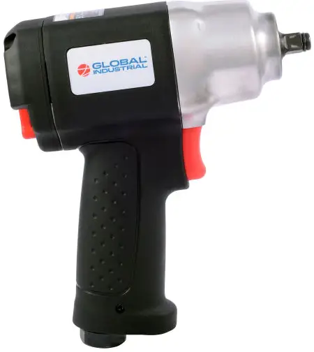 GLOBAL INDUSTRIAL 133705 3-8 Inch Sq. Dr. Heavy Duty Composite Air Impact Wrench