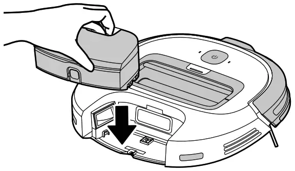 eureka Groove NER300 Series Robot Vacuum Cleaner- Close top and bottom