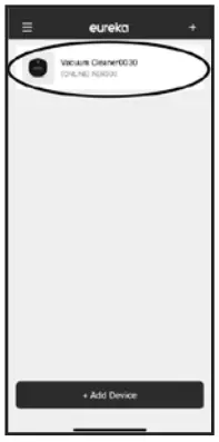 eureka Groove NER300 Series Robot Vacuum Cleaner-Using Eureka Robot App