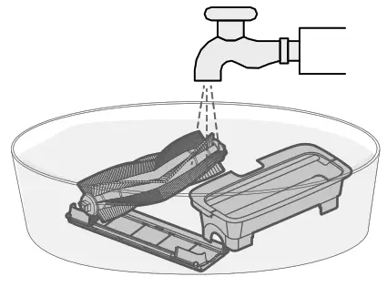 eureka Groove NER300 Series Robot Vacuum Cleaner-button on top 2