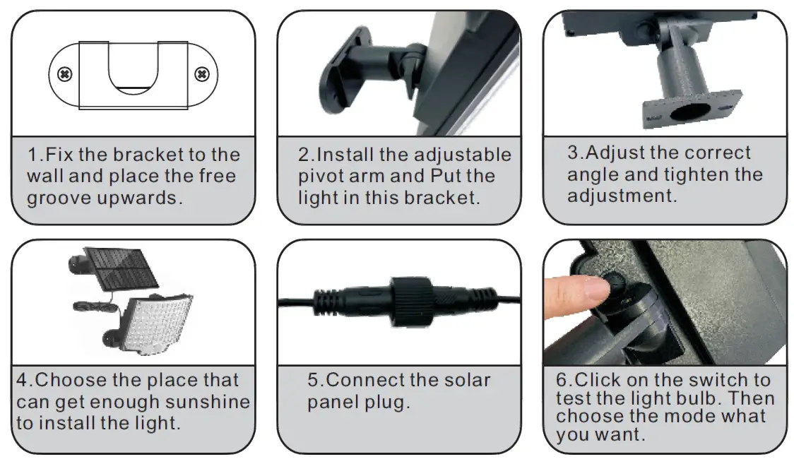 KERNOWO-106 LED-3000LM-Solar-Powered-Motion-Sensor-Flood-Lights-01