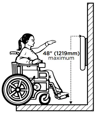 Koala Kare KB300 Baby Changing Stations - Forward Reach