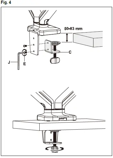 goobay-58531-Double-Monitor-Mount-with-Gas-Spring-FIG-5