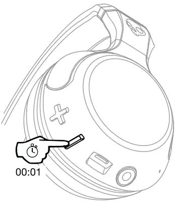 Skullcandy S6HBGY-374 Hesh 2 Wireless Over Ear Headphone - track back
