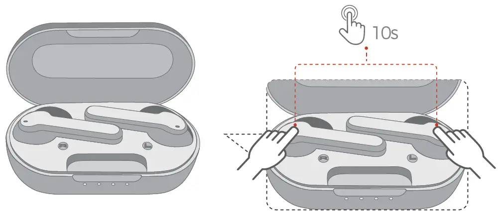 MPOW BH481A MBits S True Wireless Earbuds reset
