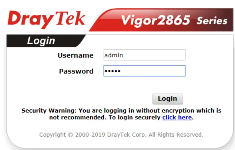DrayTek Vigor2865 Series 35b Security Firewall - figure 7