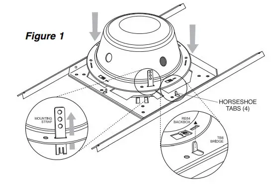 BOGEN CS1EZ Easy Design Ceiling Speaker Installation Guide - Figure 1