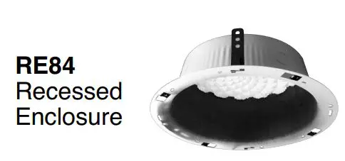 BOGEN CS1EZ Easy Design Ceiling Speaker Installation Guide - RE84 Recessed Enclosure