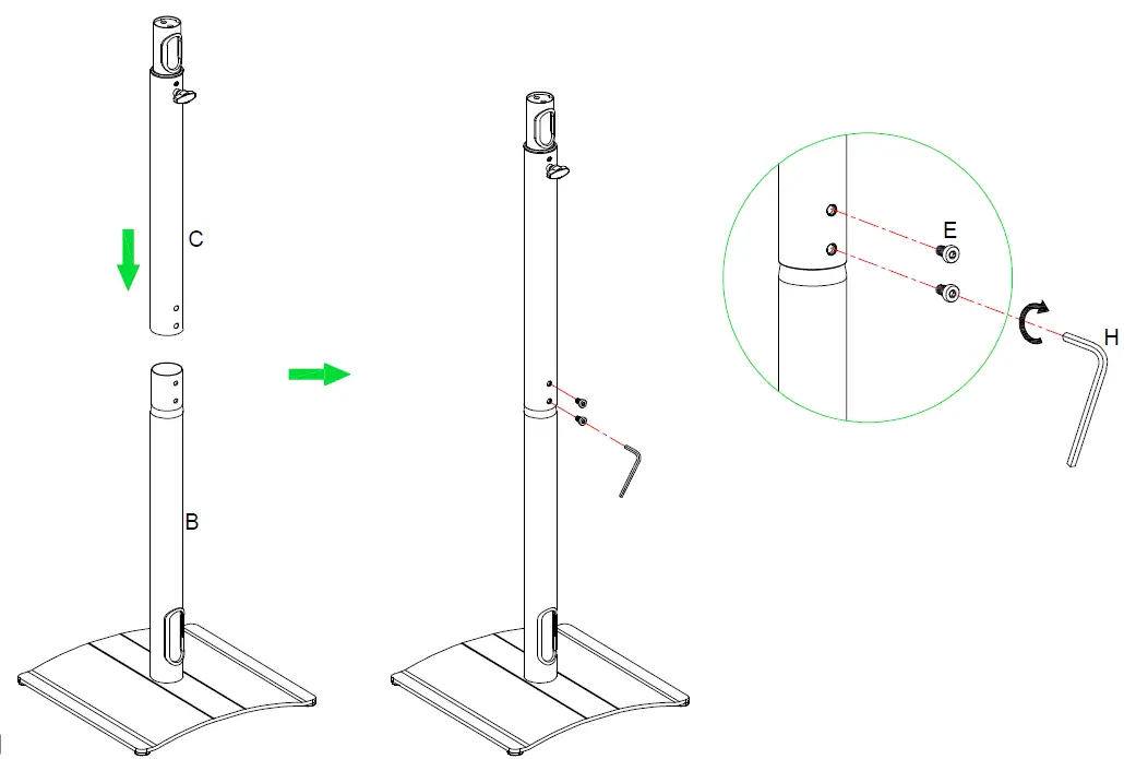 Mounting Dream MD5412 Speaker Stand step 2