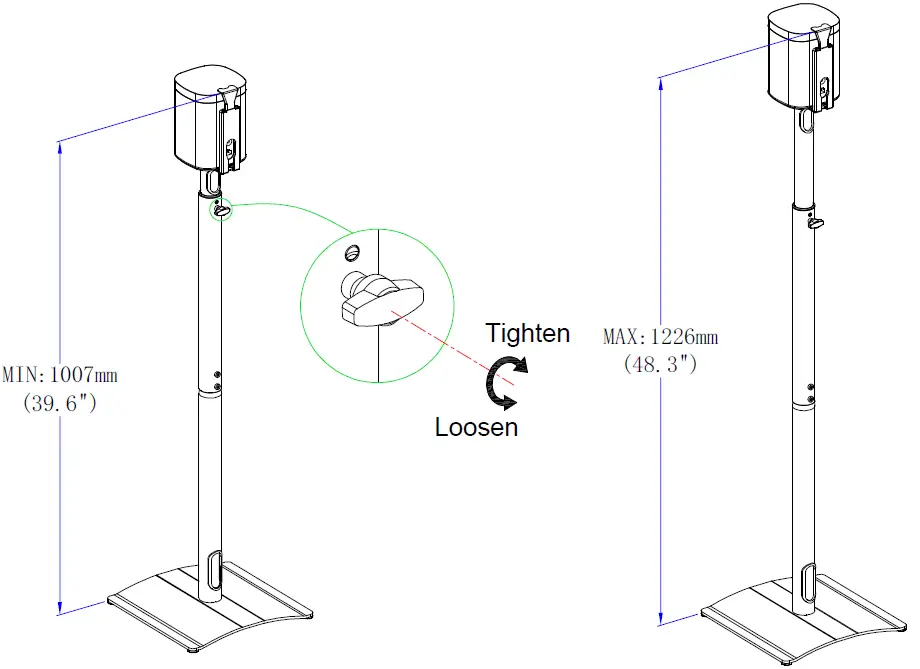 Mounting Dream MD5412 Speaker Stand step 5
