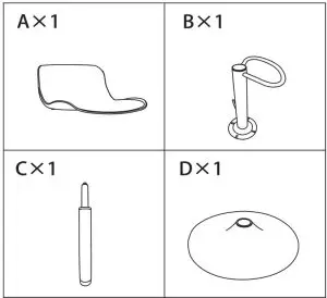 Lenovo 42960317 Adjustable Black Stool --Adjustable Black Stool