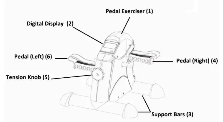 virtufit V3 Exercise Bike with Grips and Computer fig1