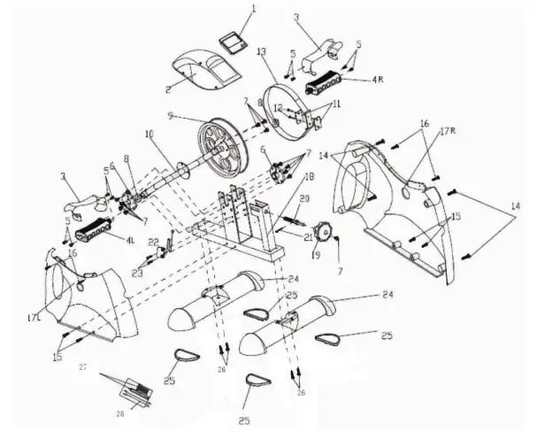 virtufit V3 Exercise Bike with Grips and Computer fig8