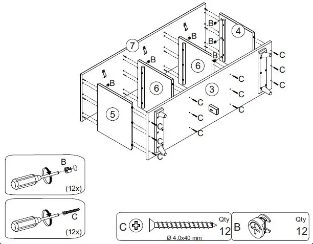 Walker Edison B48IV3D Assembly fig9