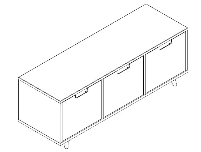 Walker Edison B48IV3D Assembly image