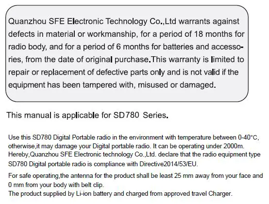 SFE SD780 Digital Portable Radio fig14