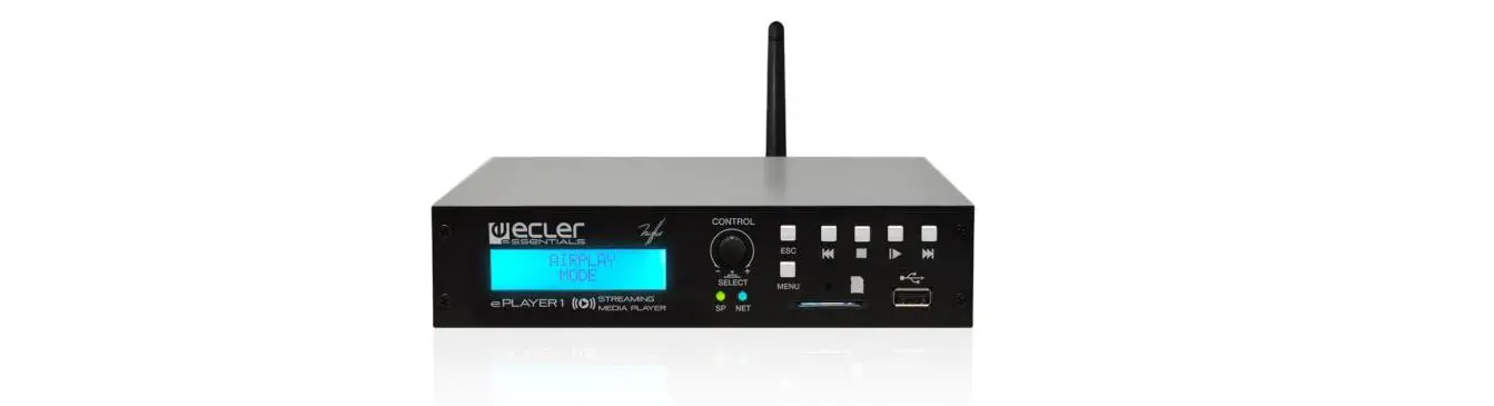 Ecler Eplayer1 Streaming And Local Media Audio Player User Manual Ecler Eplayer1 Streaming And Local Media Audio Player User Manual