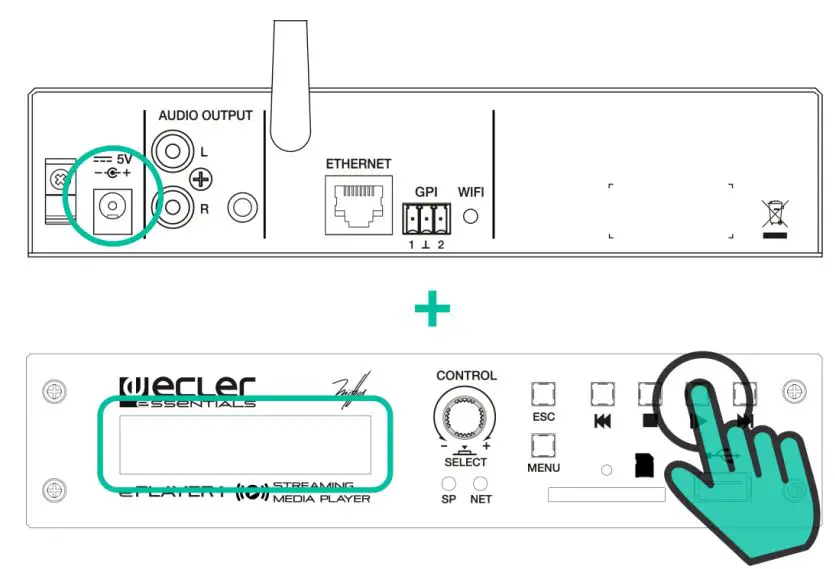 eCLer ePLAYER1 Streaming and Local Media Audio Player User Manual - Restore firmware