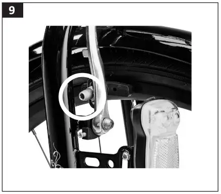 KAYOBA 006382 Mountain Bike Instruction Manual - Adjusting the brake pads