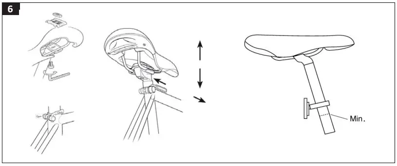 KAYOBA 006382 Mountain Bike Instruction Manual - Adjusting the saddle