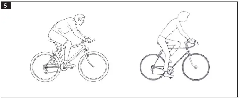 KAYOBA 006382 Mountain Bike Instruction Manual - Sitting Position
