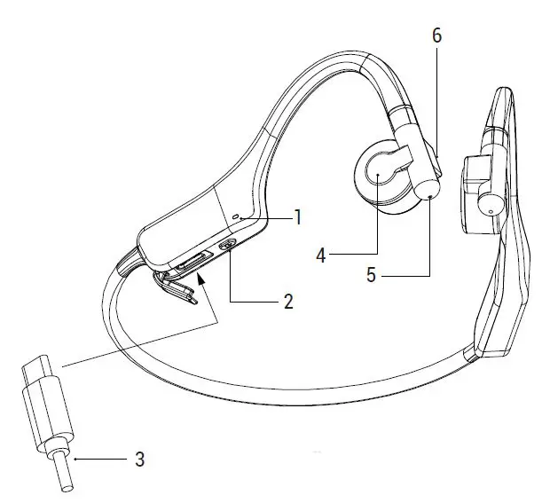 Dongguan Pure Audio Technology 4U Series Bone Conduction Bluetooth Headphones FIG 1