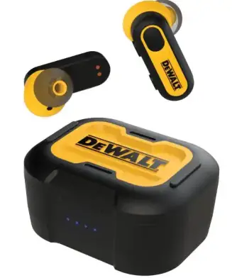 DEWALT DXMA1902095 Jobsite Pro-X1-Wireless-Earbuds-with-ChargingCase-