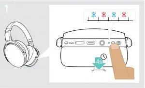 Pairing the headset via Bluetooth