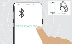 Pairing the headset via Bluetooth