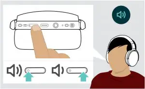 Adjusting the volume