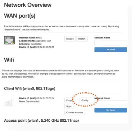 Connect STRATUS to a WiFi source