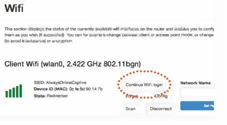 Connect STRATUS to a WiFi source